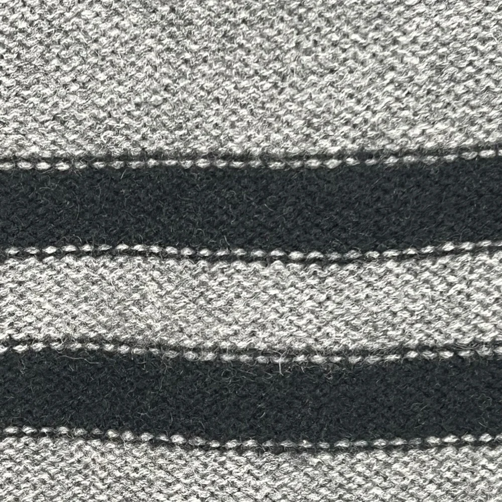 NakedCashmere Grey‎ 100% Cashmere Striped Crewneck Sweater N20171 Mens Medium
